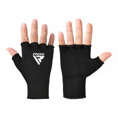 RDX Sports HI Half-Finger Inner Boxing Wrap Gloves (Black/White)